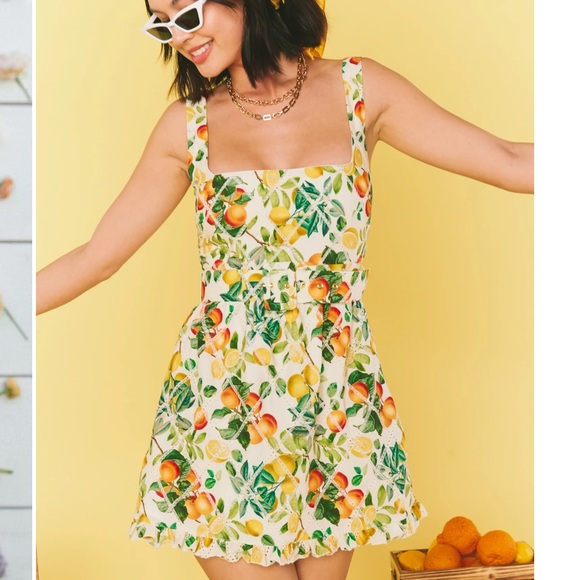 NWOT SHOW ME YOUR MUMU Georgia Peach Micro Mini Size Medium - Picture 2 of 6